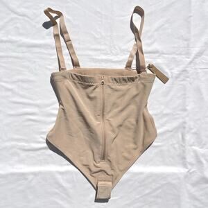 Shapellx Shapewear Thong Bodysuit Womens XL Beige Bottoms